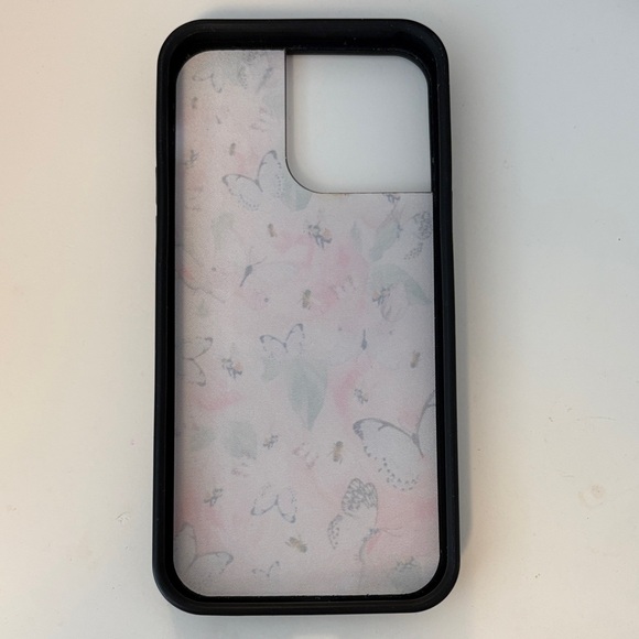 Wildflowers Butterfly Garden Phone Case - Black and Pink - Picture 2 of 2